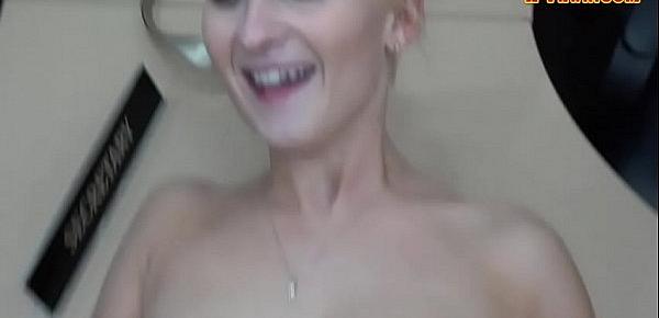  Small tits blonde banged at the pawnshop